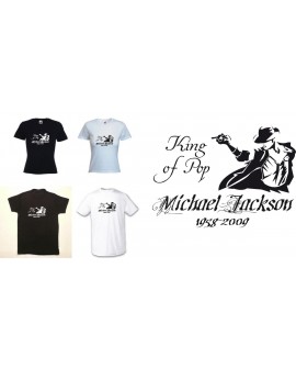 TEE SHIRT MICHAEL JACKSON KING OF POP