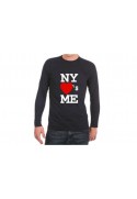 TEE SHIRT MANCHES LONGUES NEW YORK LOVES ME S à XXL