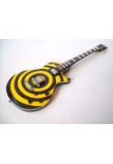 GUITARE MINIATURE ZAKK WYLDE BULLSEYE YELLOW