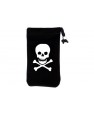 Housse téléphone portable TETE DE MORT PIRATE Pochette chaussette